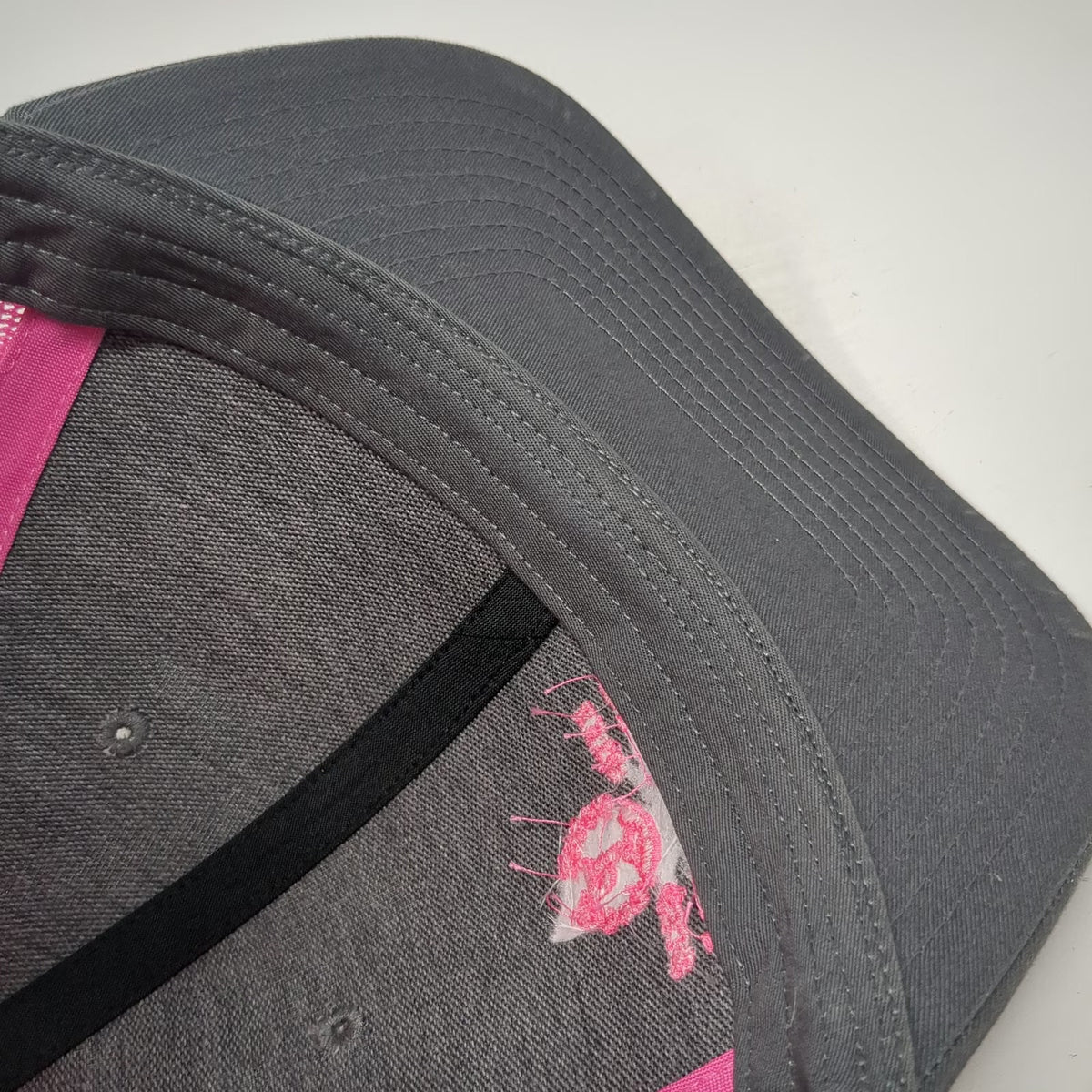 Richardson Trucker Hat Gray Pink One Size Plymouth 1938 Mesh Snapback 112