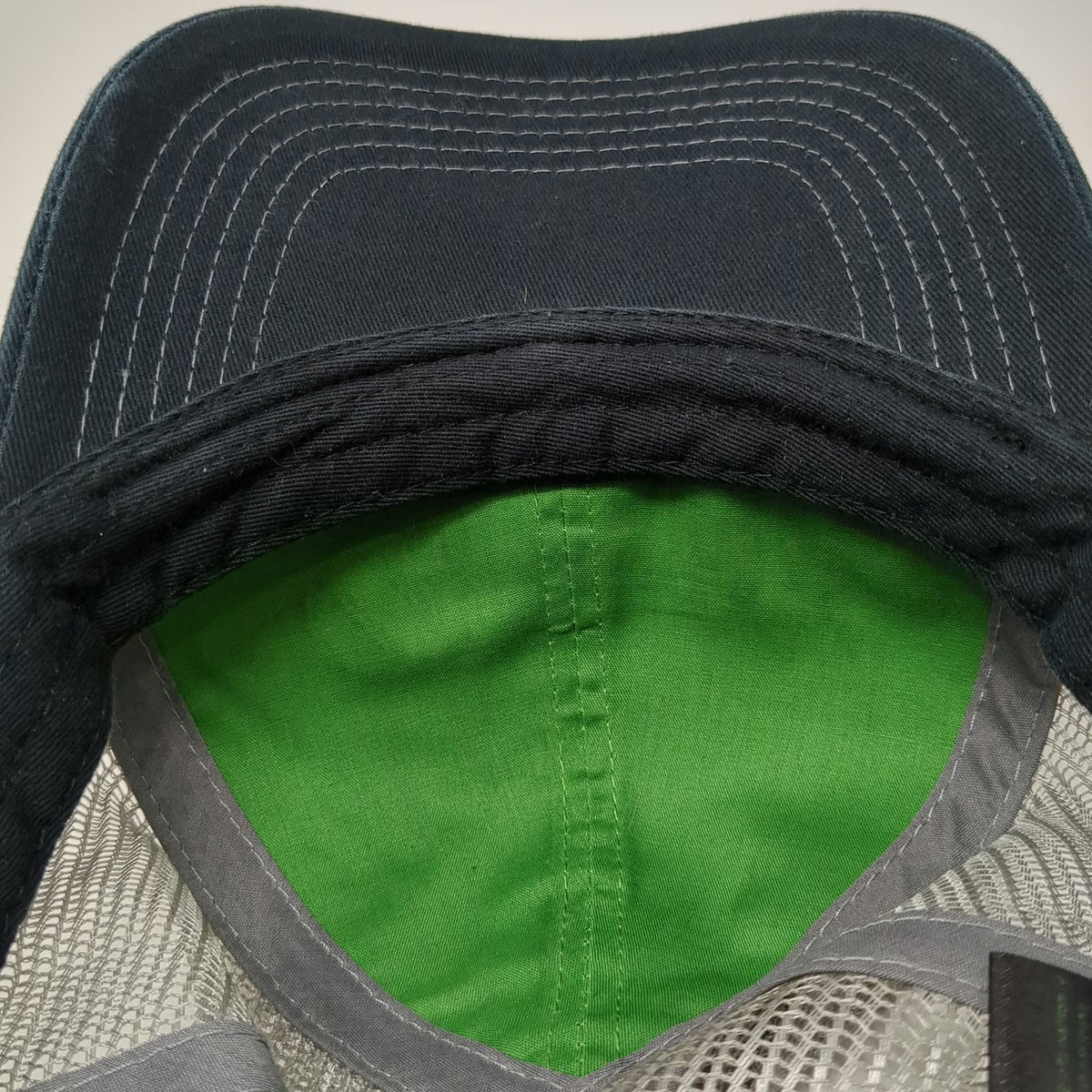 John Deere Stotz Equipment Trucker Hat Black One Size Mesh Snapback Agriculture