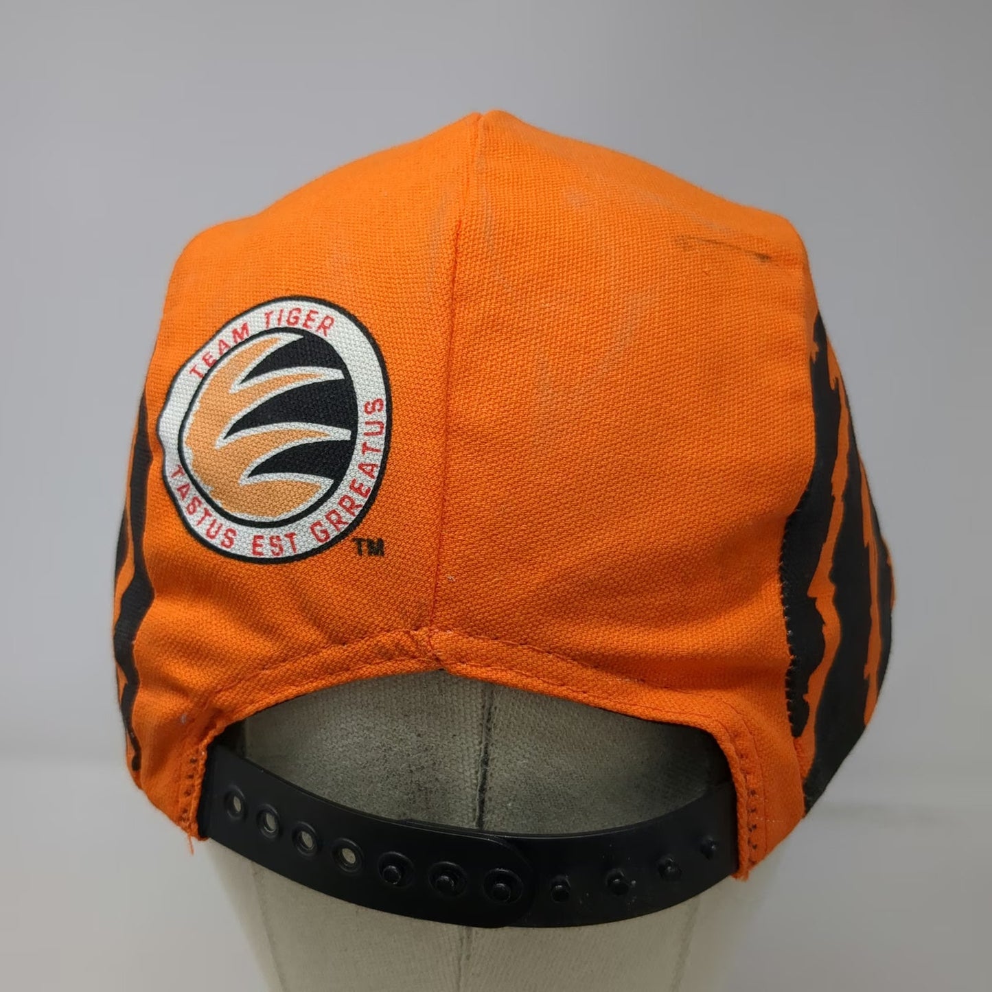 Bula Snapback Hat Orange Black Team Tiger Kellogg's 5 Panel Tony USA Vintage
