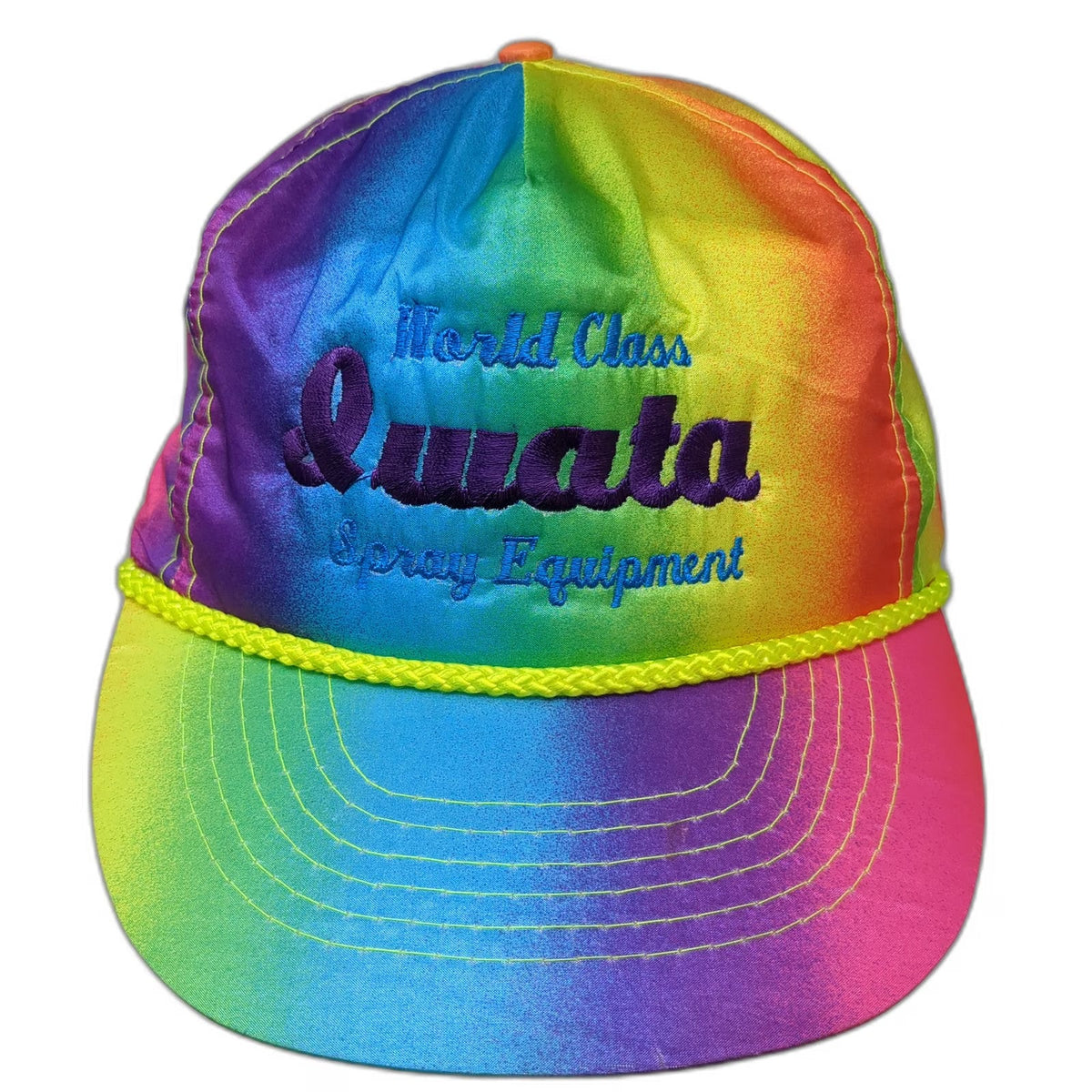 Otto 5 Panel Blue One Size Iwata Spray Equipment Neon Rope Nylon Rainbow Hat