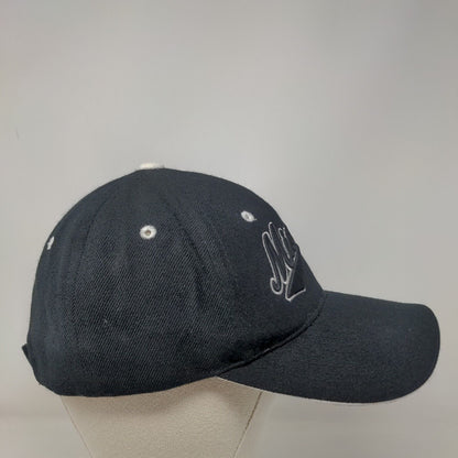 Missouri Strapback Hat Black OSFA Adjustable Embroidered Vented Holes 6 Panel