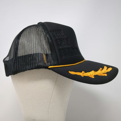 Otto Trucker Hat Black OSFM The Celebration Rope Scrambled Eggs Mesh Snapback