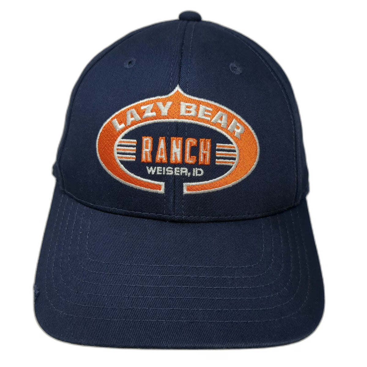 OTTO Baseball Cap Blue One Size Strapback Lazy Bear Ranch Weiser Idaho Logo Hat