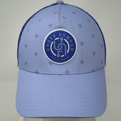 Under Armour Trucker Hat Blue One Size Field Tested Patch Mesh Back Snapback