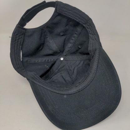 Unicorn Strapback Hat Black One Size Adjustable Solid Vent Holes