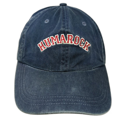 Ahead Baseball Cap Blue One Size Hat Humarock Arched Logo Strapback Adjustable