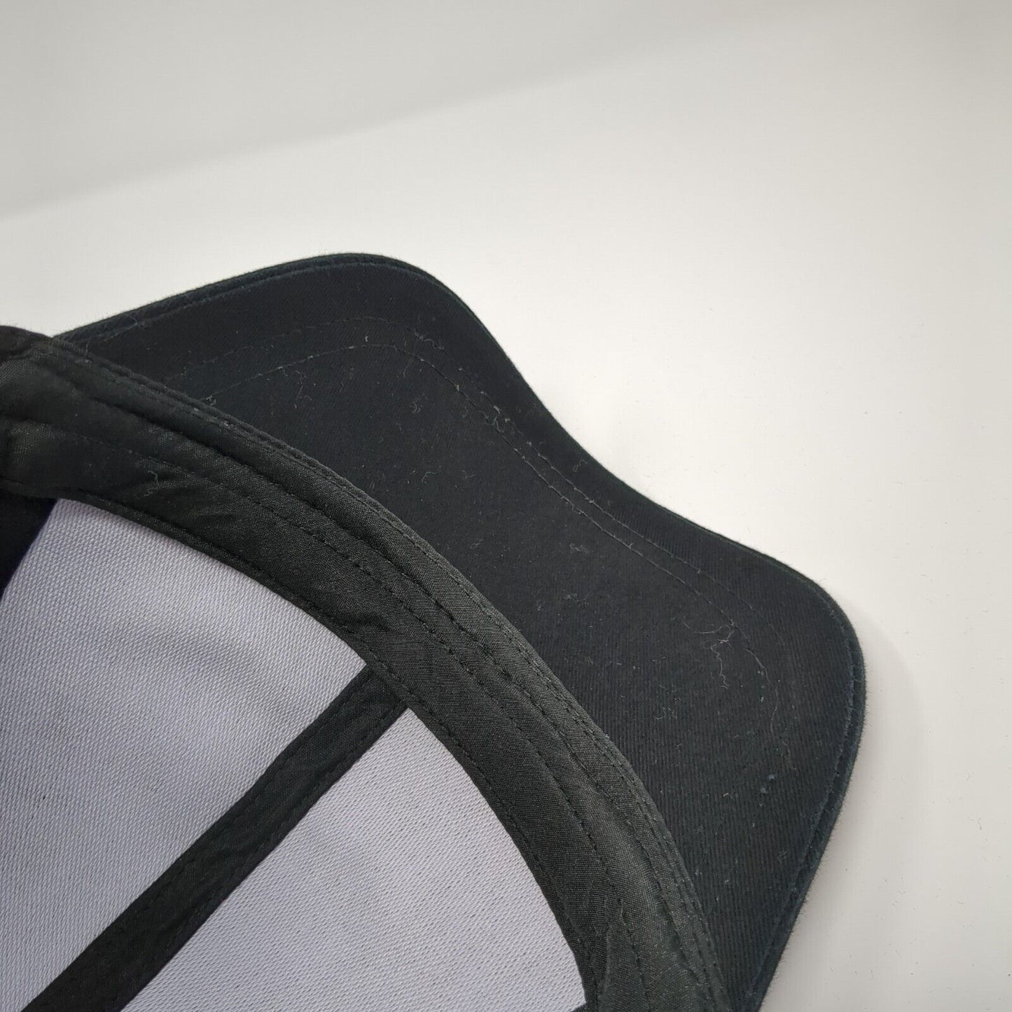 Unbranded Strapback Mesh Back Trucker Hat Black One Size Ponytail Blank