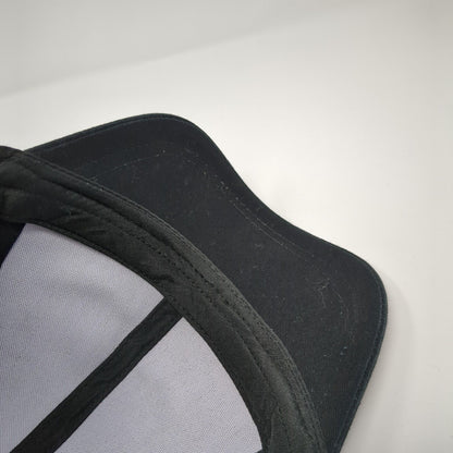 Unbranded Strapback Mesh Back Trucker Hat Black One Size Ponytail Blank