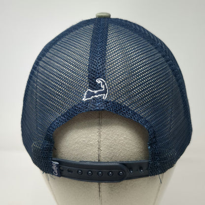 Cuffy's Cape Cod Massachusetts Trucker Hat Gray Blue Mesh One Size Snapback