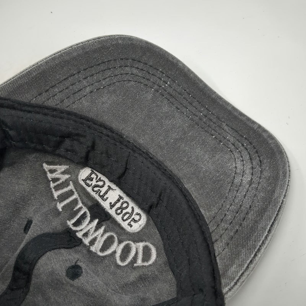 Lucky 7 Wildwood New Jersey Baseball Cap Gray One Size Strapback Embroidered Hat