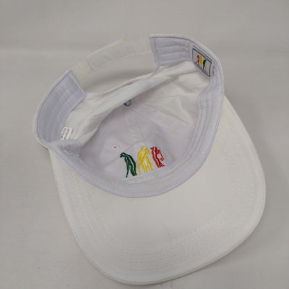 Drive Chip & Putt Strapback Hat White One Size Adjustable Embroidered Polyester