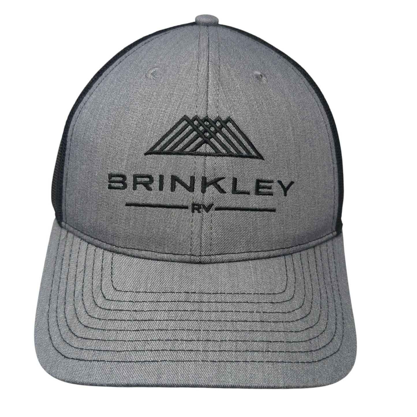 Brinkley RV Snapback Trucker Hat Gray One Size Adjustable Mesh Back Beyond