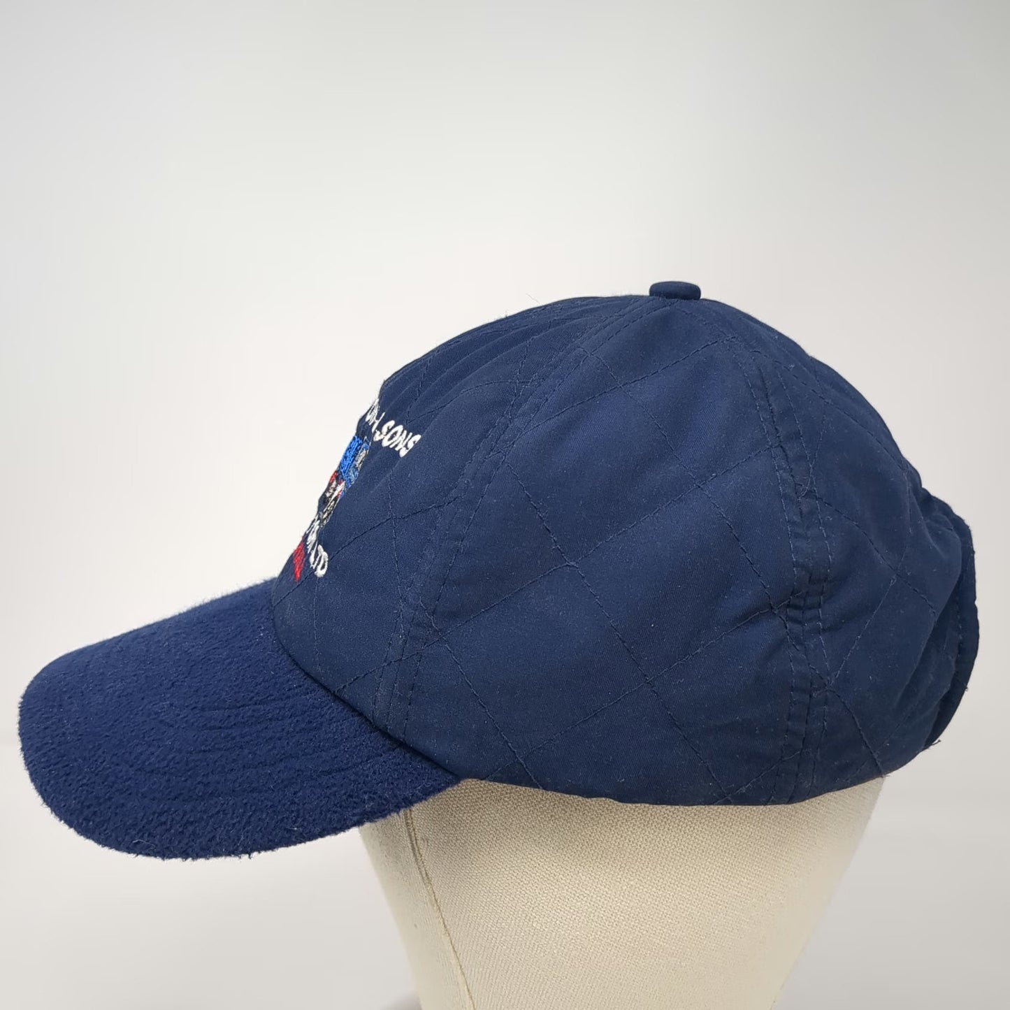 Glenmuir Baseball Cap Blue One Size Quilted Fleece Truck Lorry Strapback Hat