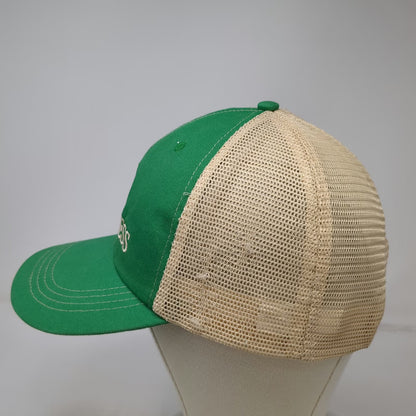 Guinness Trucker Hat Green One Size Mesh Snapback Harp Logo Embroidered Beer