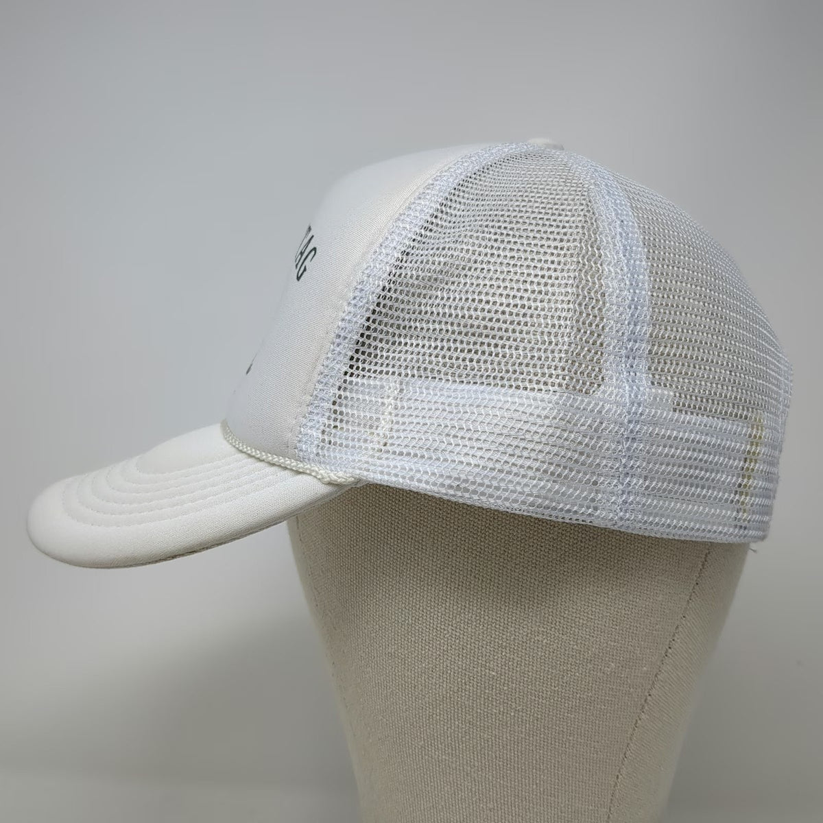 Nissun Trucker Hat White One Size Mesh Back Snapback Stods Stag Brews Birdies