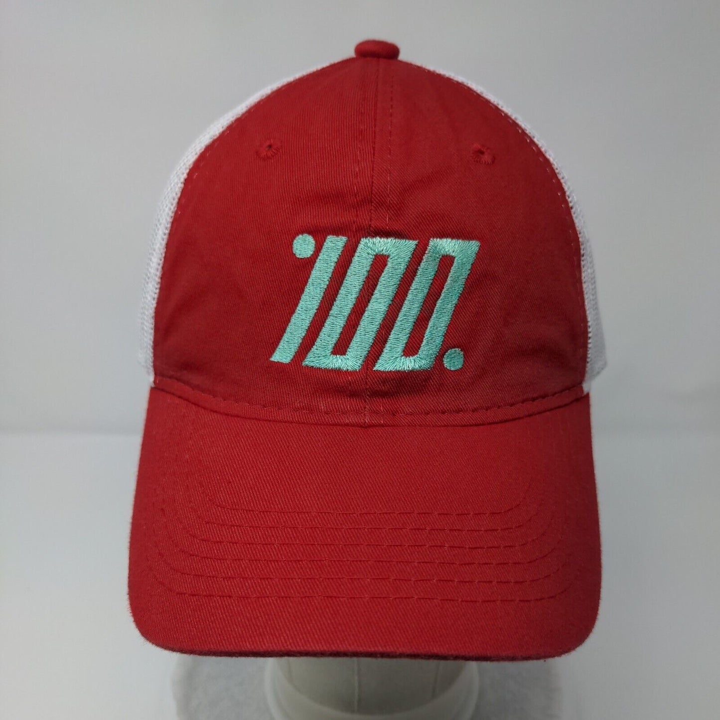 Outdoor Cap Strapback Mesh Back Trucker Hat Red One Size Colorblock