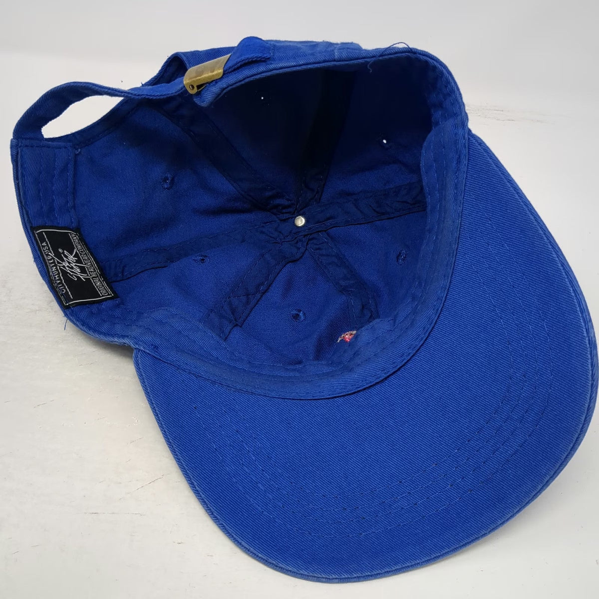 City Hunter Baseball Cap Blue One Size Embroidered Pink Flamingo Cotton Hat