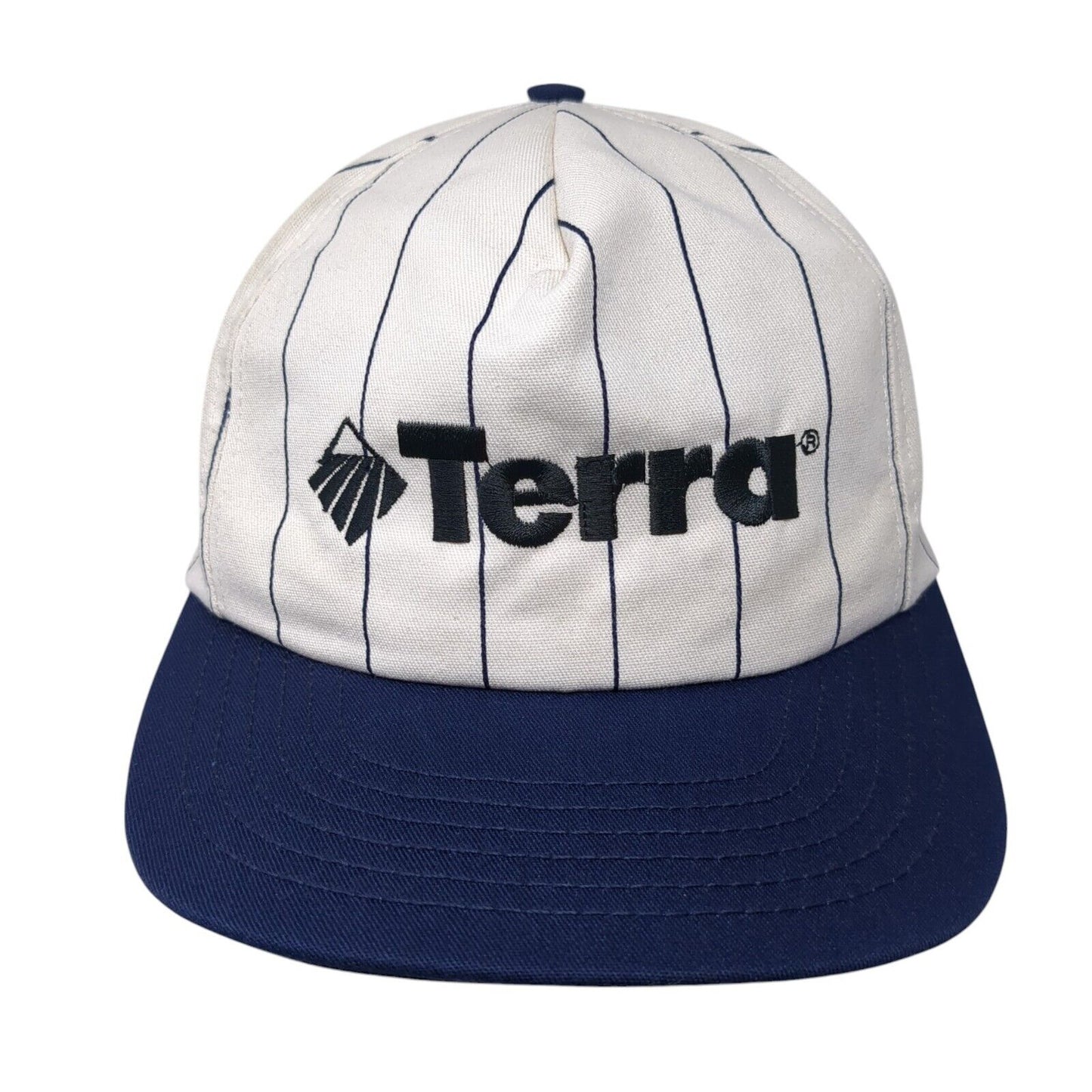 Terra Snapback Hat Multi OSFA Striped Embroidered Colorblock Vent Holes
