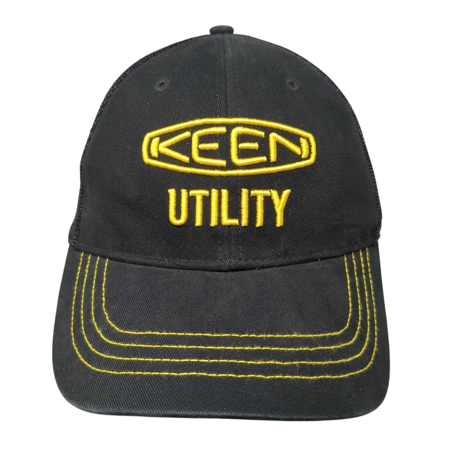 Keen Utility Strapback Hat Black One Size Adjustable Embroidered 6 Panel