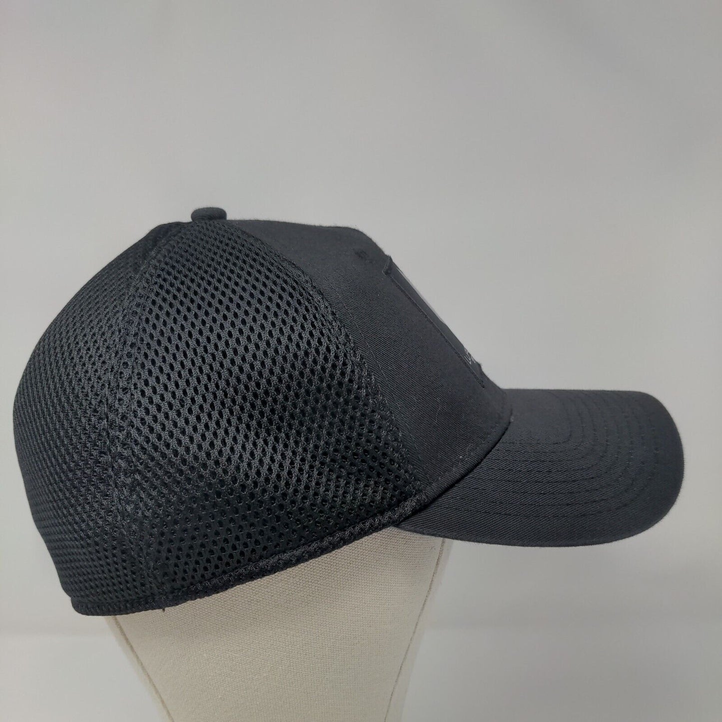 Lupo Motors Boise ID Fitted Trucker Hat L/XL 6 Panel Vented Holes New Era Cotton