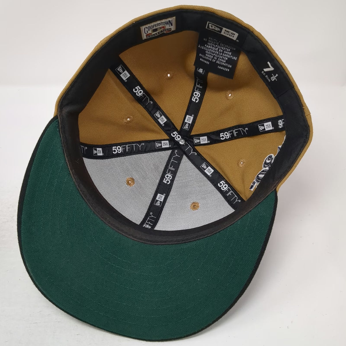 New Era MLB Atlanta Braves Baseball Cap Brown Black 7 1/8 30th Season Patch Hat
