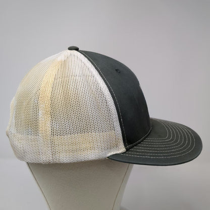 Richardson Trucker Hat Gray One Size TF Water Department Logo Snapback Mesh Cap