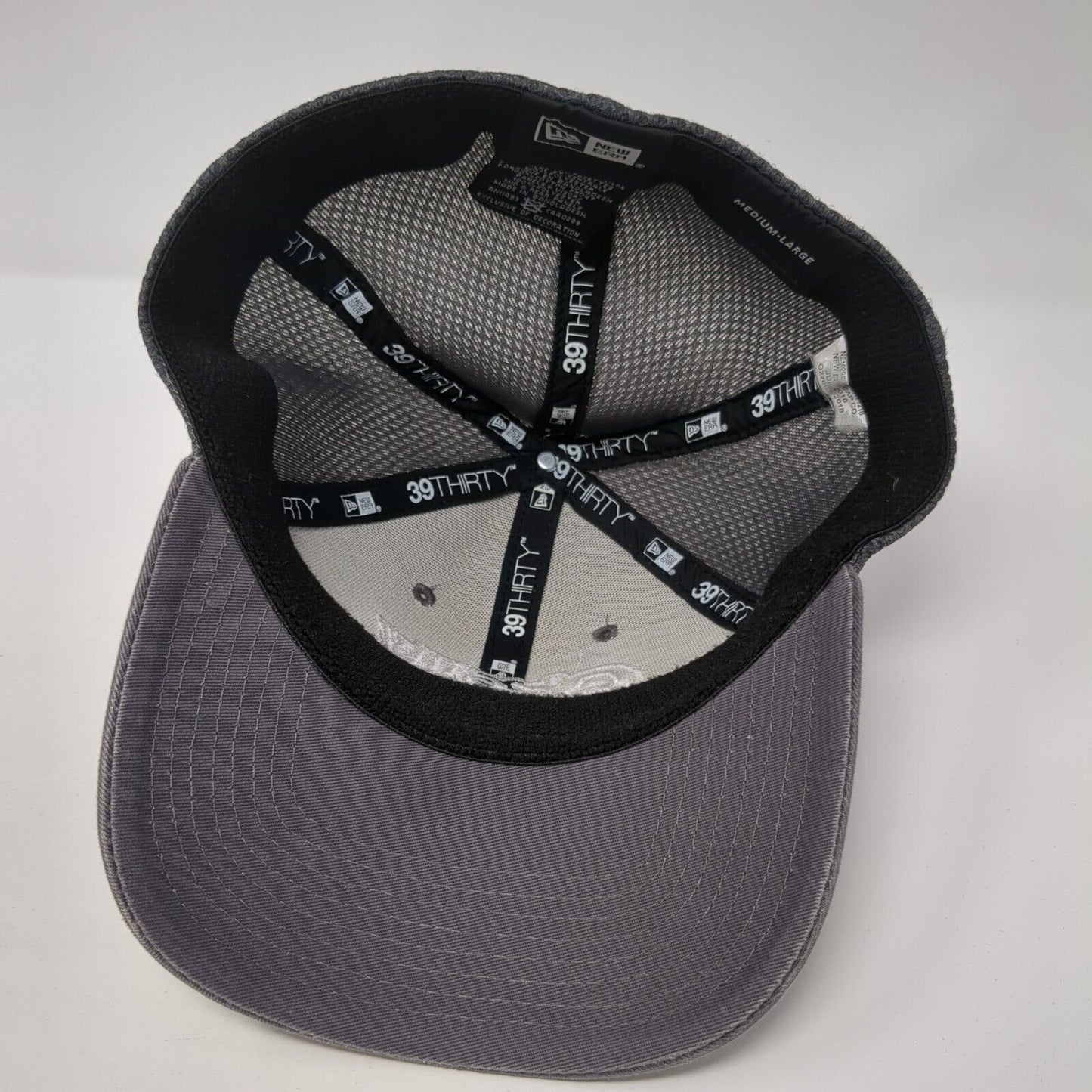 O'Reilly Auto Parts Fitted Hat Gray Medium-Large Stretch New Era 6 Panel
