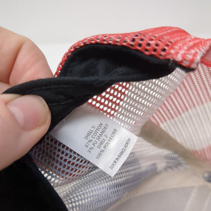 Super Clean Snapback Trucker Hat Camouflage OS Adjustable Mesh Back Patriotic