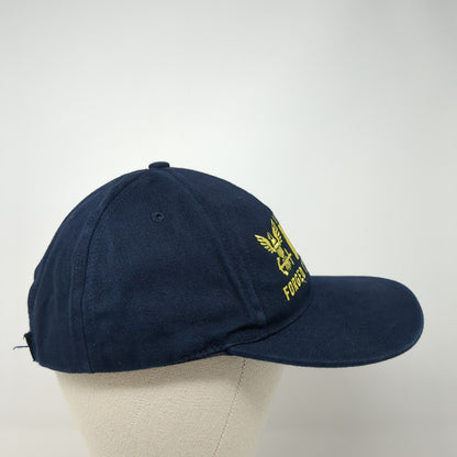 America's Navy Forged By The Sea Strapback Hat Blue One Size Adjustable