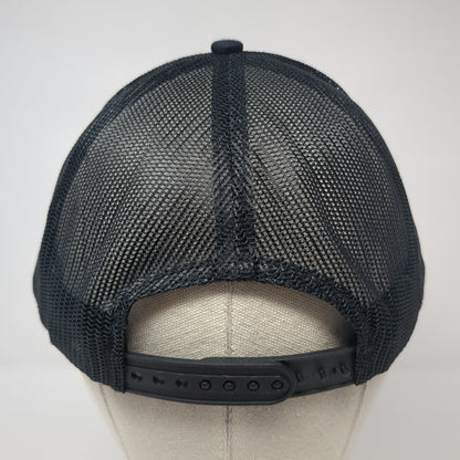 Substratum Snapback Trucker Hat Black OS Adjustable Mesh Back Port Authority