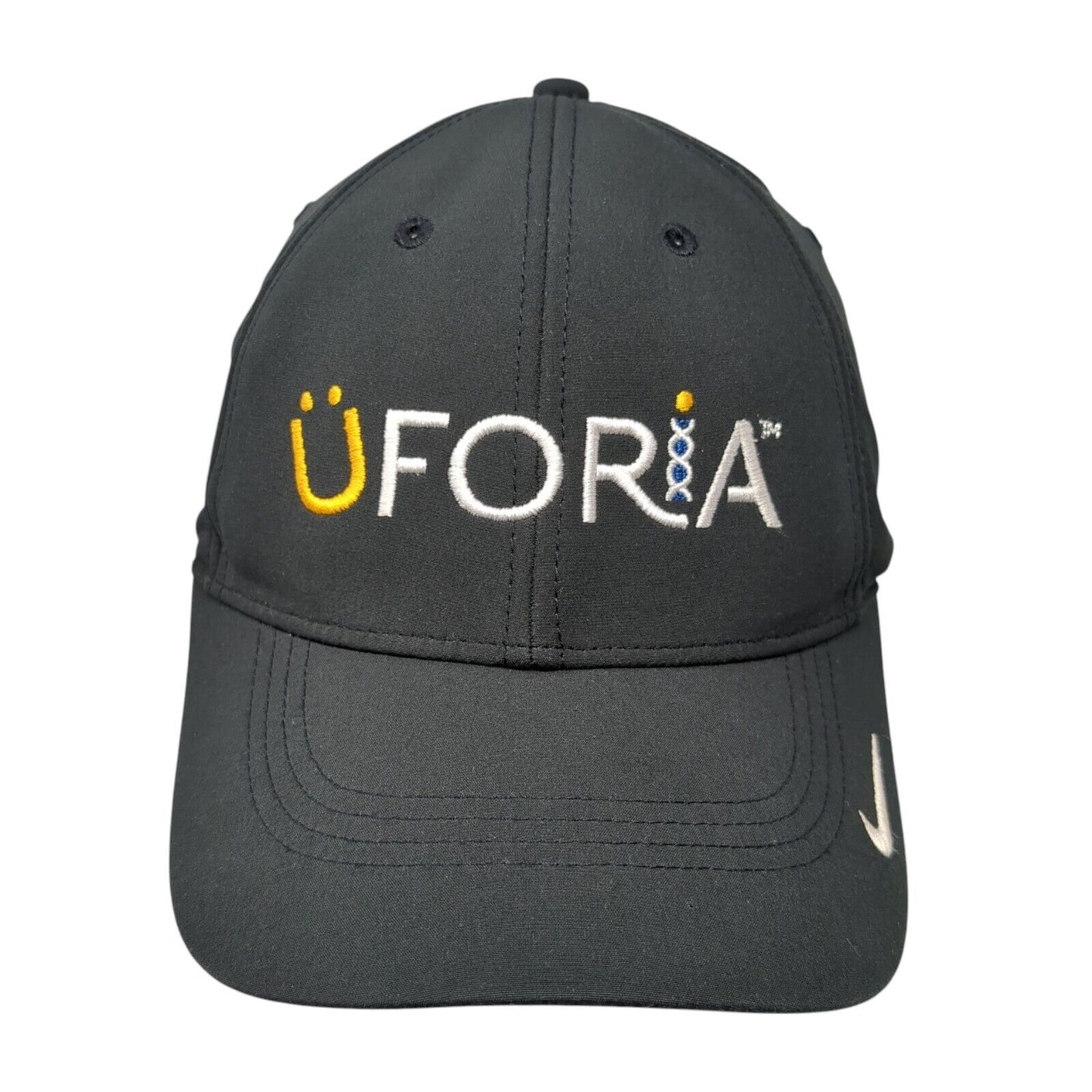 Uforia Strapback Hat Black One Size Adjustable Nike Legacy91 Dri-Fit