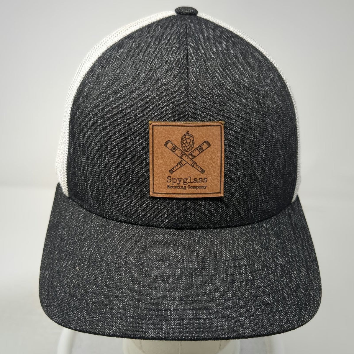 Pacific Headwear Black One Size Trucker Hat Spyglass Brewing Company Snapback