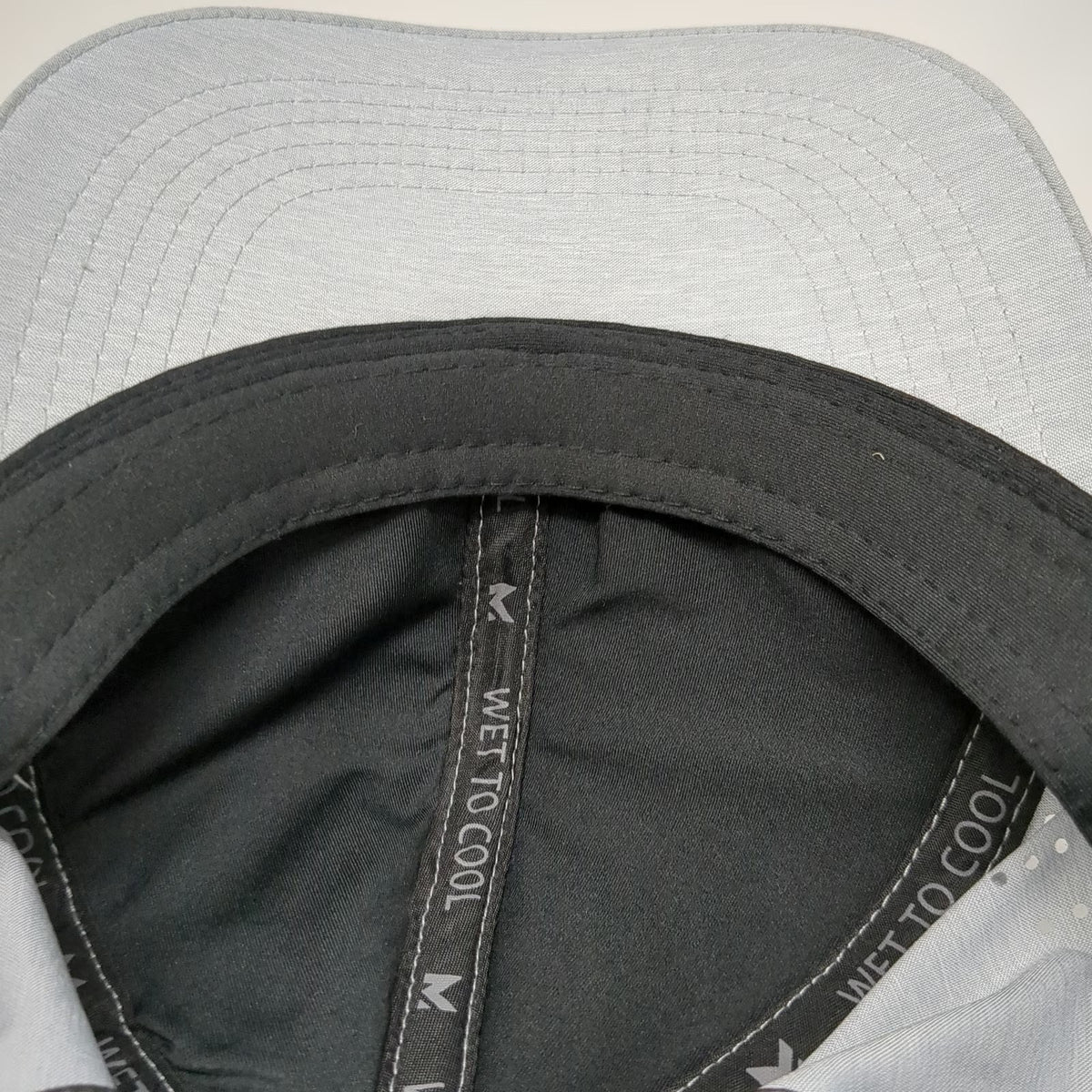 Mission Baseball Cap Gray One Size Cooling Laser Cut Ventilation Strapback Hat