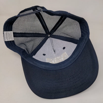 Bud Light Enjoy Responsibly Snapback Trucker Hat Blue OSFM Adjustable Mesh Back