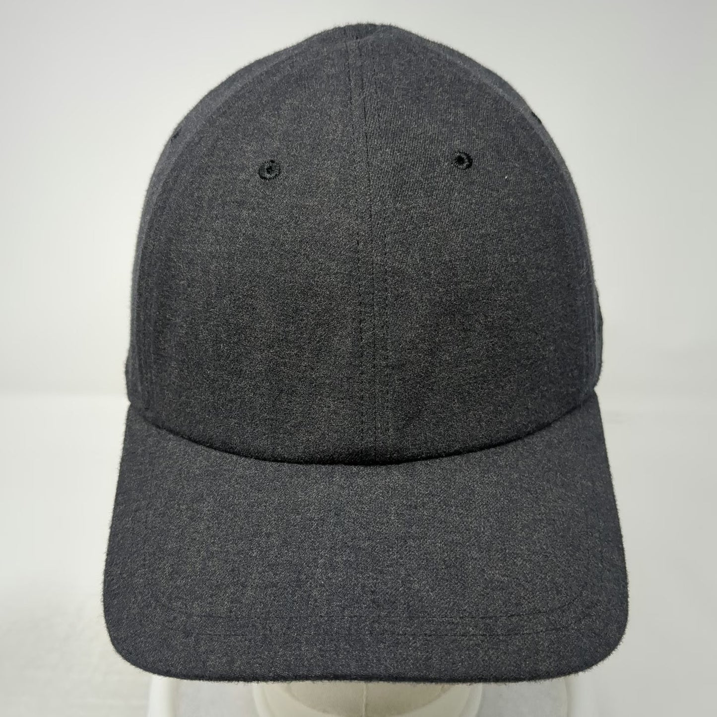 Lululemon Baseball Cap Gray One Size Wool Blend Slideback Hat Side Logo Textured