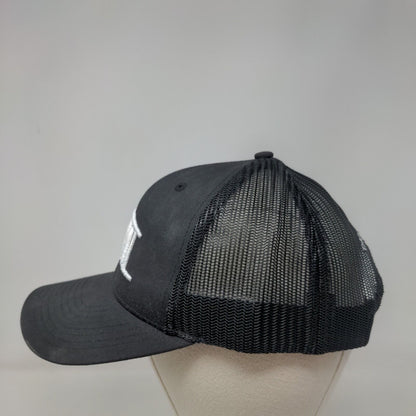 TCM TriCounty Metals Snapback Trucker Hat Black One Size Mesh Back Richardson