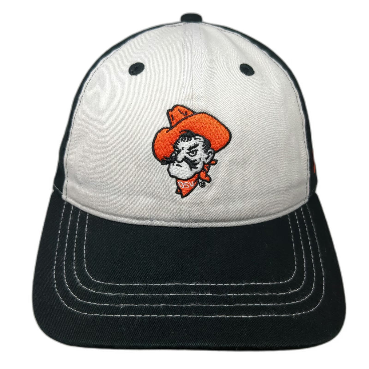 Oklahoma State Cowboys NCAA Black One Size Cap Hat Go Pokes Mascot Pistol Pete