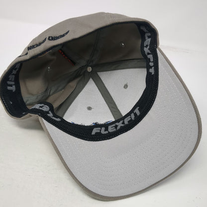 Flexfit Baseball Cap Gray XL X 275 The New World Order Hat Fitted Curved Brim