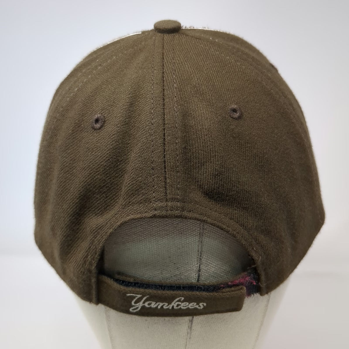 New York Yankees MLB Twins Enterprise Brown One Size Baseball Cap Script Hat
