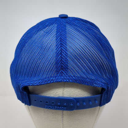 N Boise Snapback Mesh Back Trucker Hat Blue One Size Solid Richardson