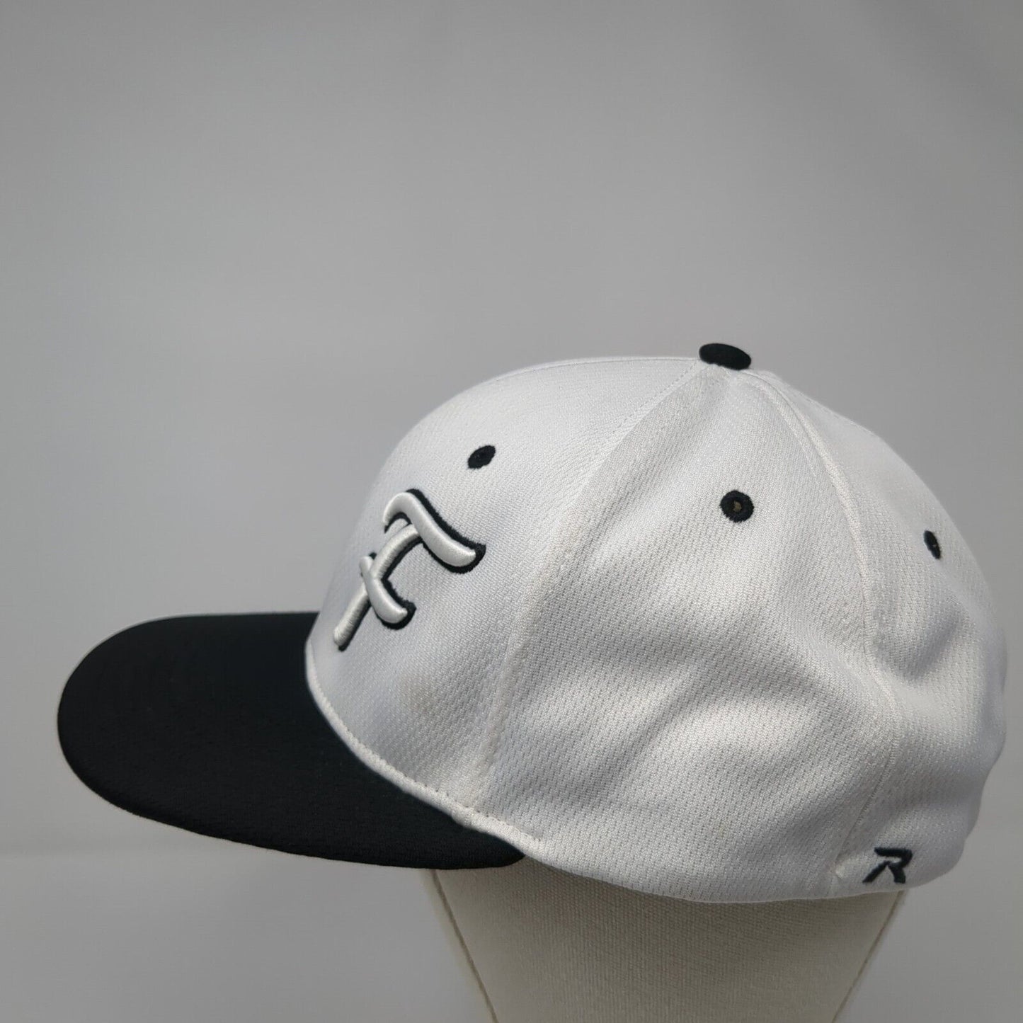 Letter F Established 2007 Fitted Hat White L-XL Richardson Dryve 6 Panel