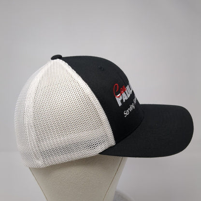 Con Paulos Chevrolet Fitted Mesh Back Trucker Hat Black S/M Flexfit