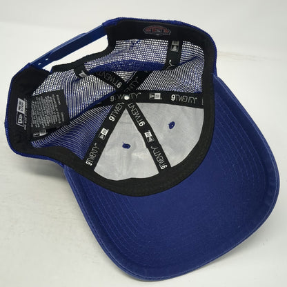 New Era 9TWENTY Hartford Yard Goats MiLB Blue One Size Trucker Hat Mesh Snapback