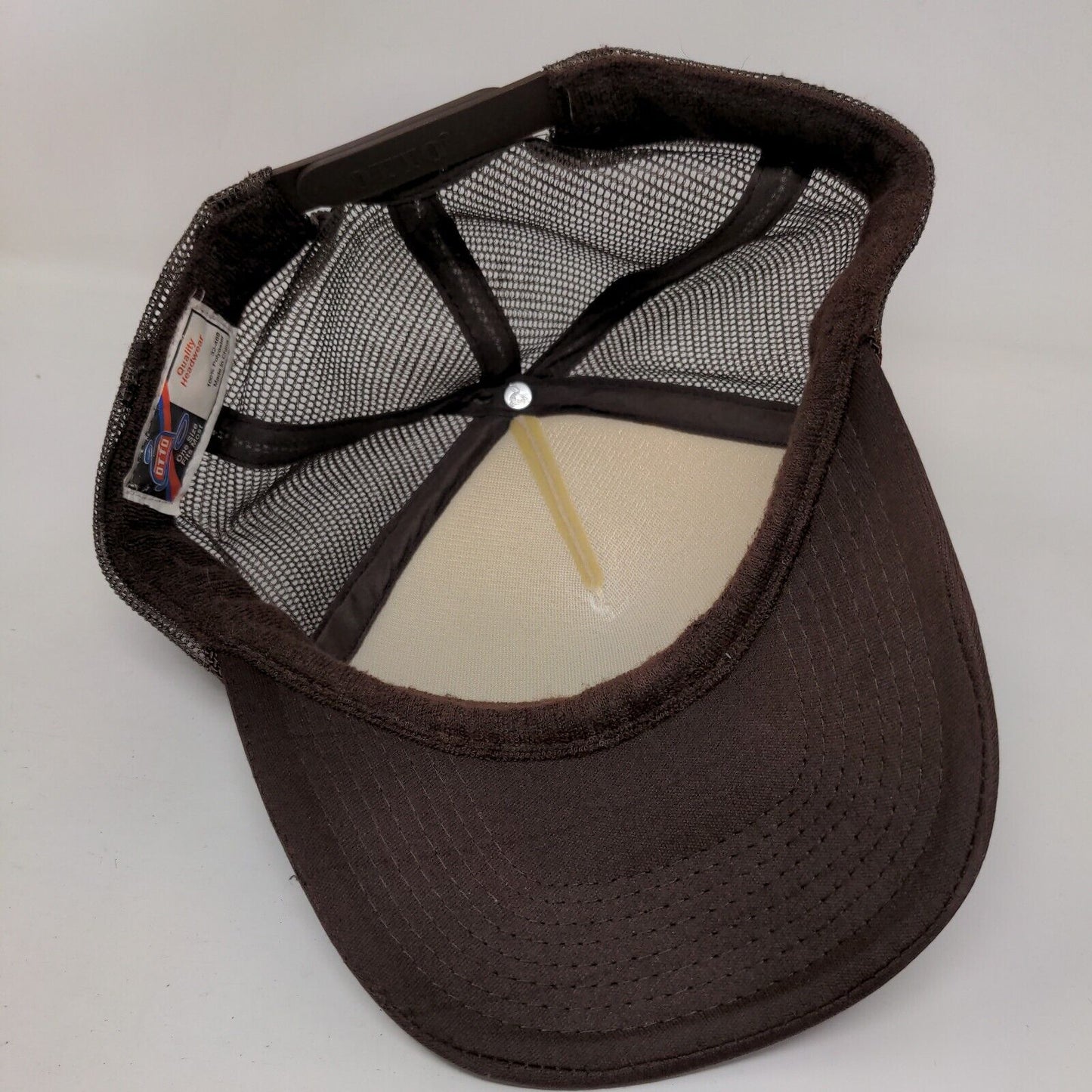 Dirty Dash Snapback Rope Trucker Hat Brown OSFM Mesh Back Otto