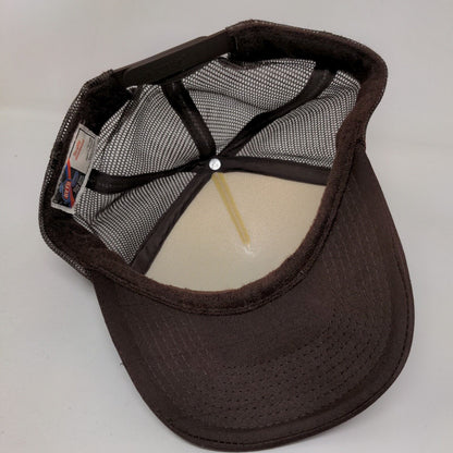 Dirty Dash Snapback Rope Trucker Hat Brown OSFM Mesh Back Otto