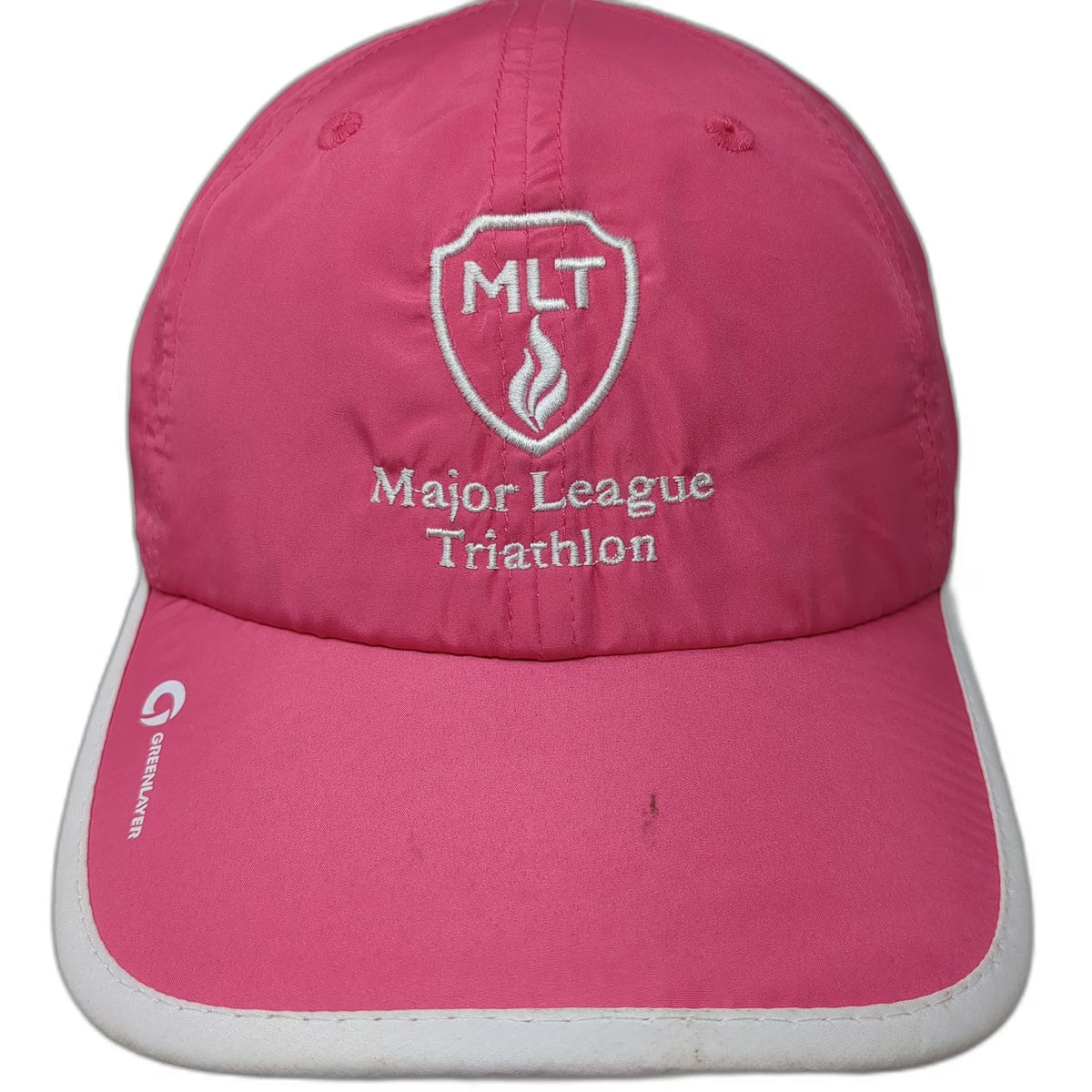 Greenlayer Baseball Cap Pink One Size Major League Triathlon Strapback Hat