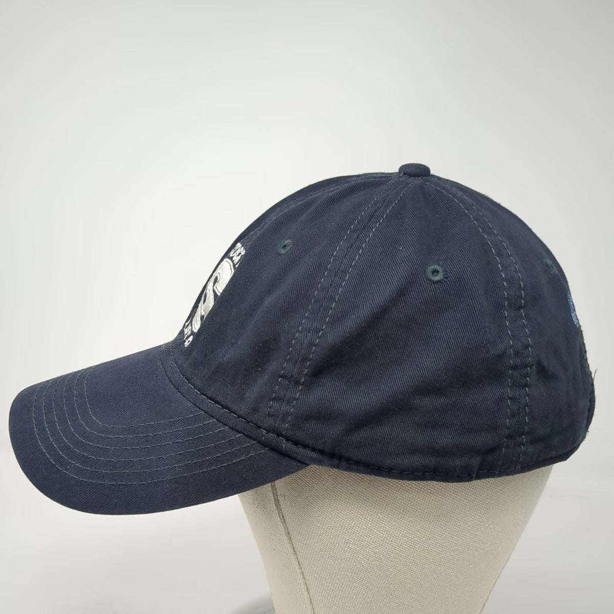 Sportsman Baseball Cap Blue One Size Stockton Atlantic City ACDEVCO Embroidered