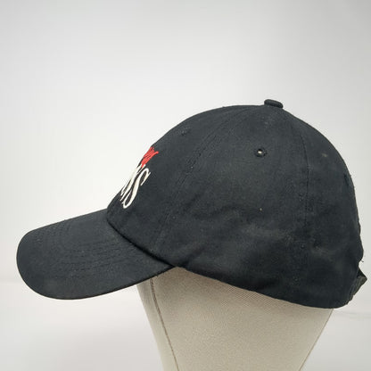 Guess Baseball Cap Black One Size Embroidered Jeans Script Logo Slideback Hat