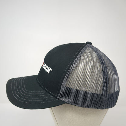 Ram Jack Snapback Mesh Back Trucker Hat Black One Size Outdoor Cap