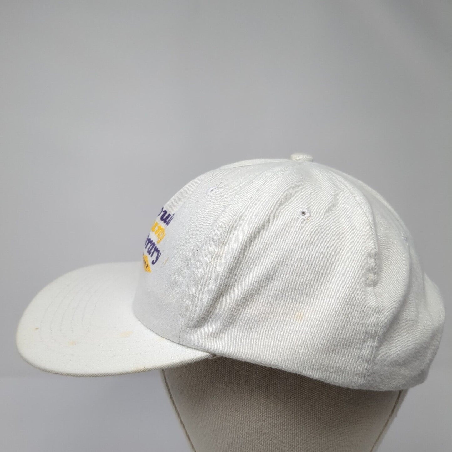 St. Louis Country Library Snapback Hat White One Size Adjustable Cobra